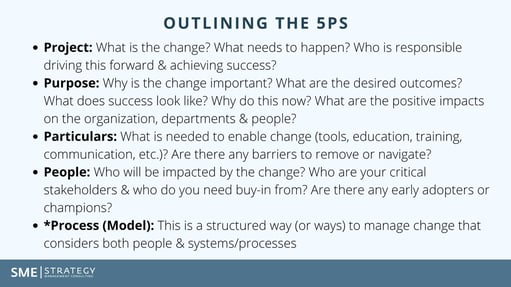 Change Prep SME Strategy
