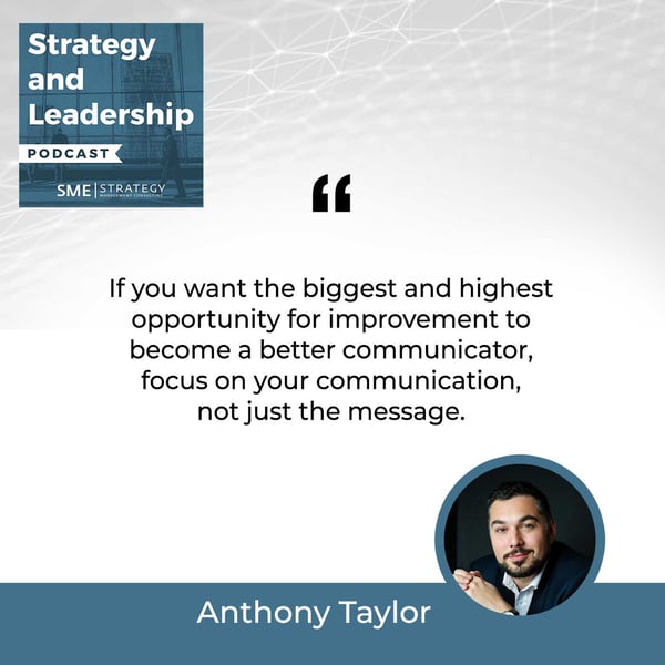 Strategy and Leadership Podcast | Anthony Taylor | Strategic Planning