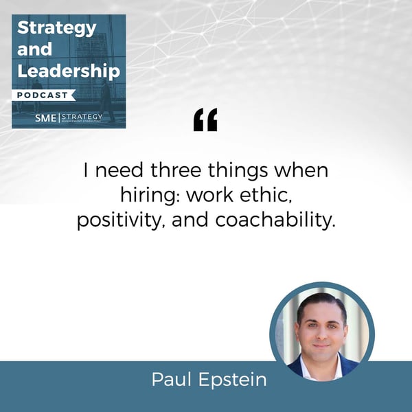 Strategy and Leadership Podcast | Paul Epstien | On Offense
