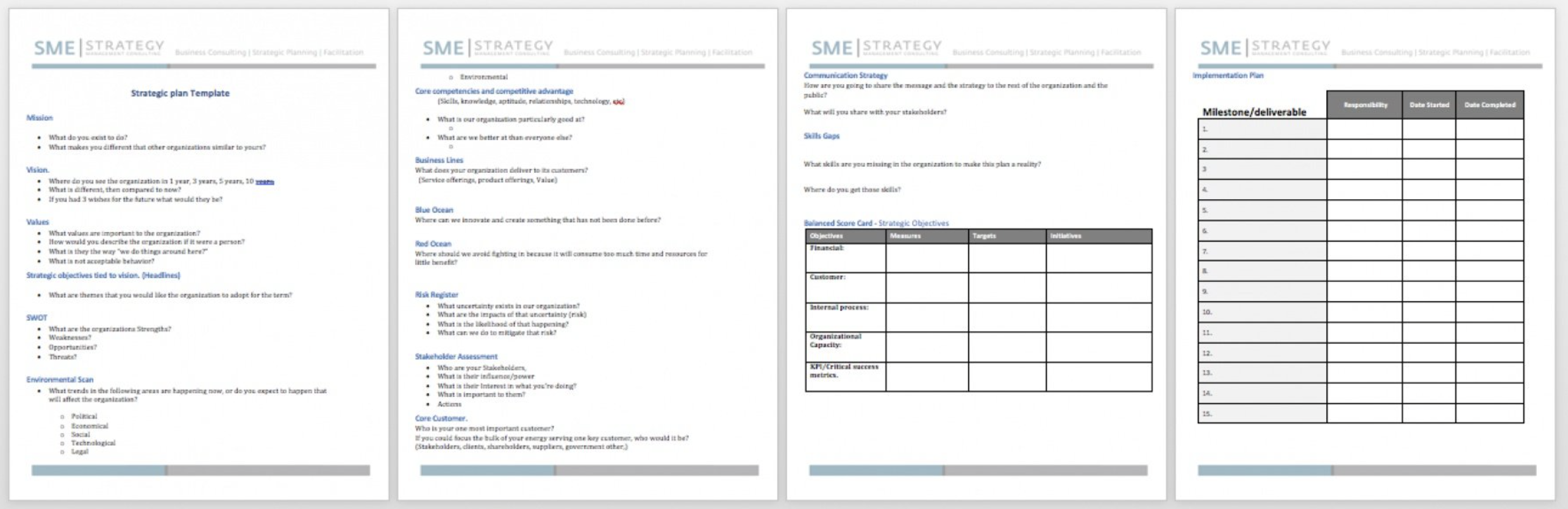 It Strategic Plan Template from www.smestrategy.net